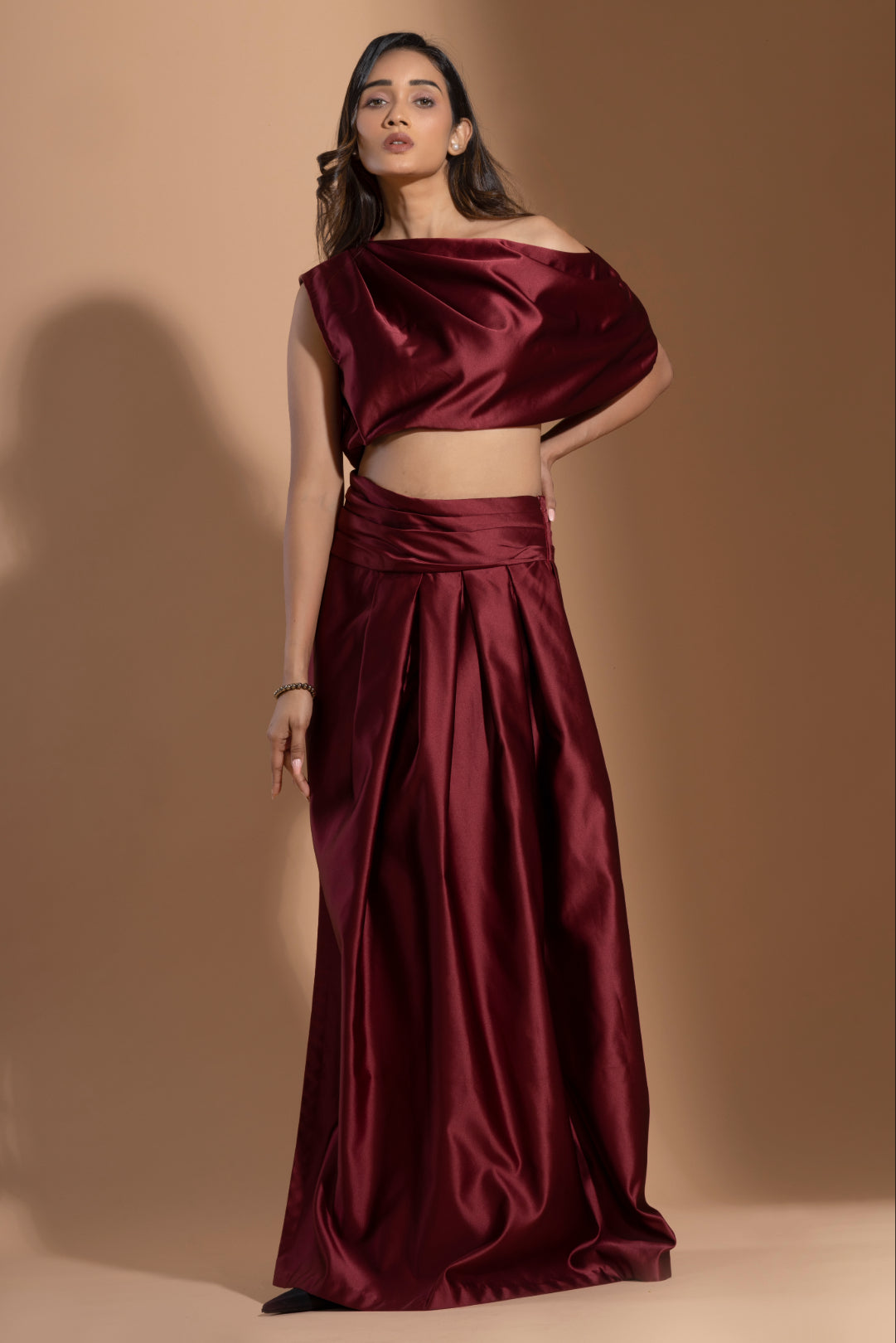 Crimson Satin Grace Set