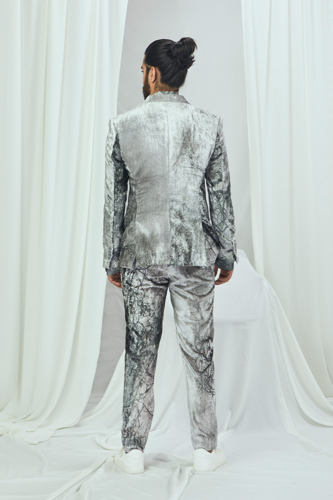 Velvet Printed Pants