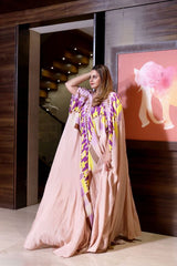 Deepshika in our Printed Oversized Kaftan from Magical Wilderness Collection
