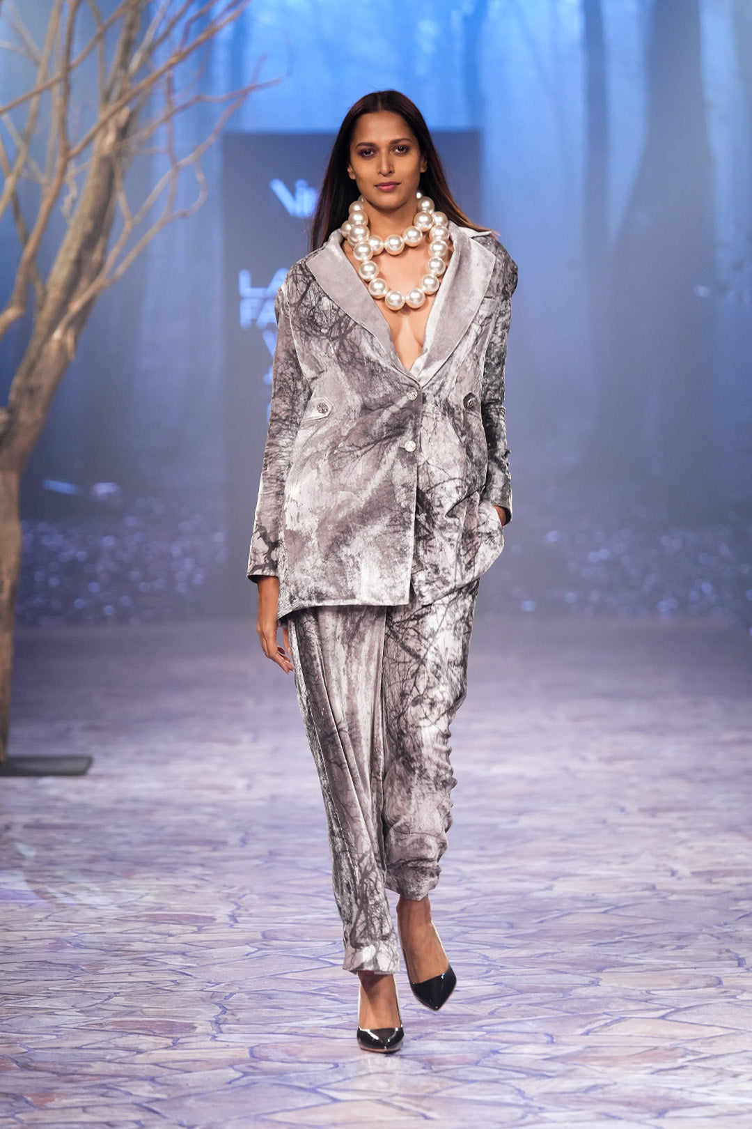 Oversized blazer set