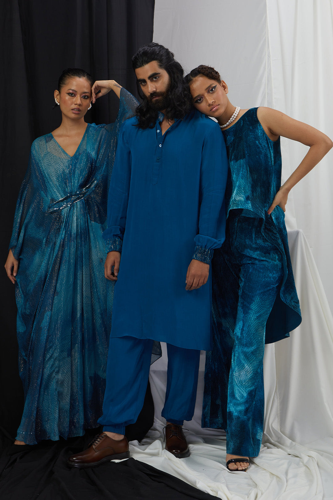 Asymmetrical Tunic and Pants Set