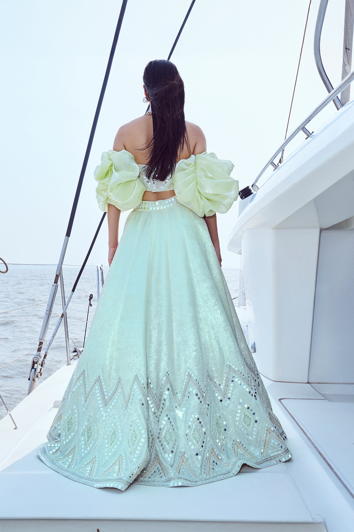 Hand Embroidered Lehenga Set