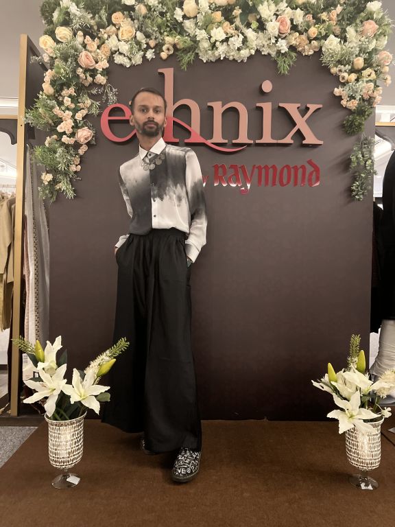 Sanjay Dauhaliya in our Printed Crepe Shirt from Matrix Collection