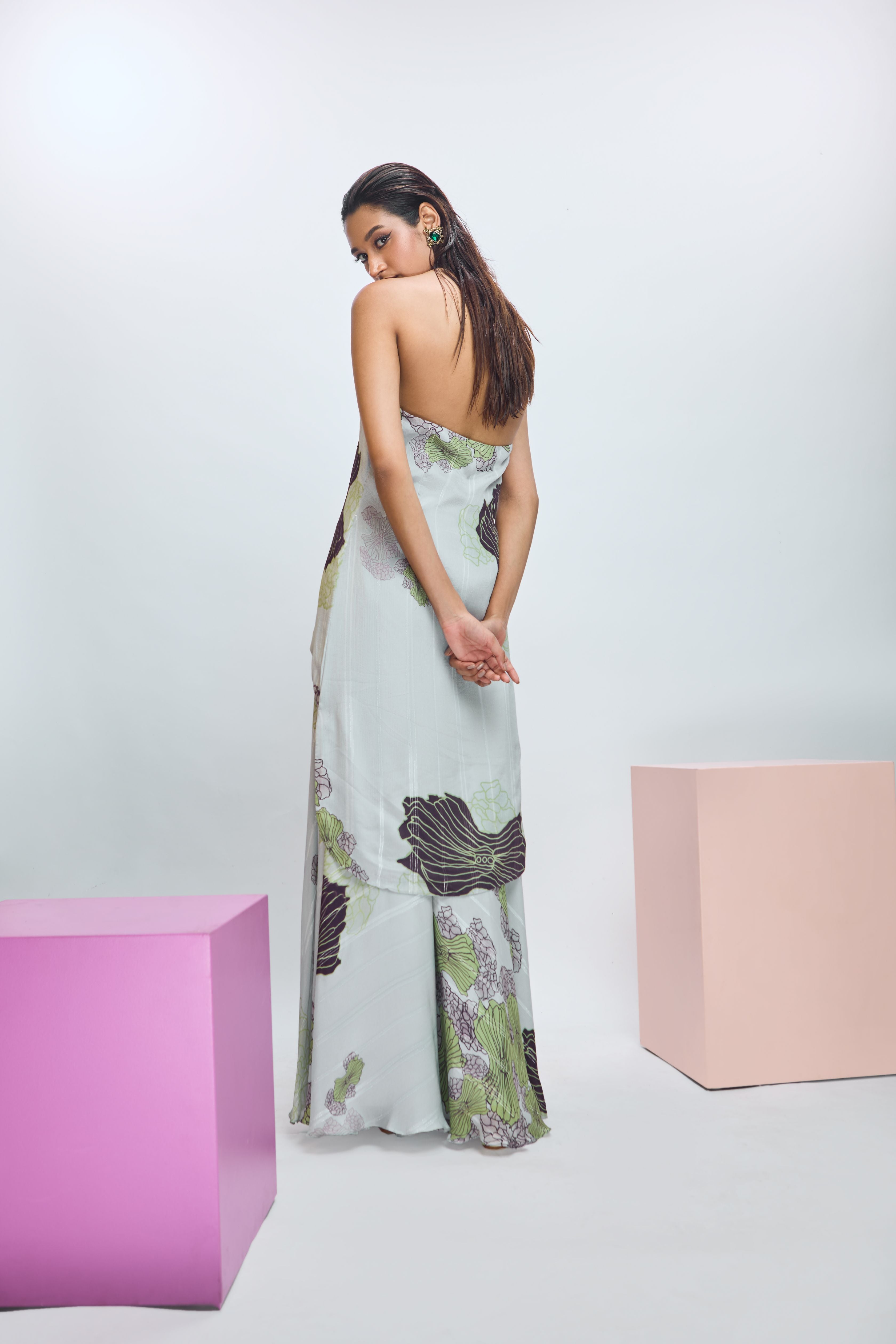 Asymmetrical Tunic and Pants Set