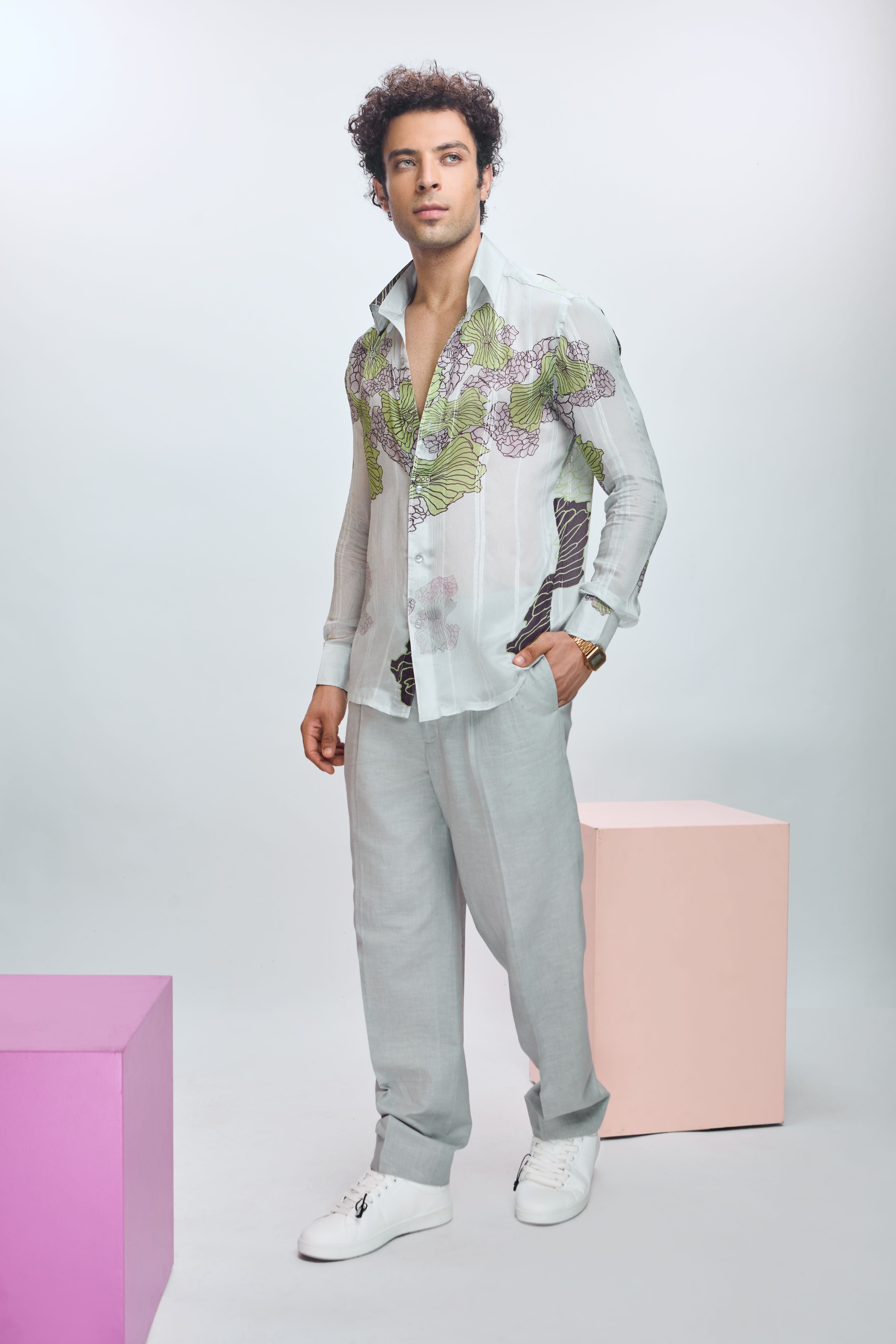 Chiffon Printed Shirt