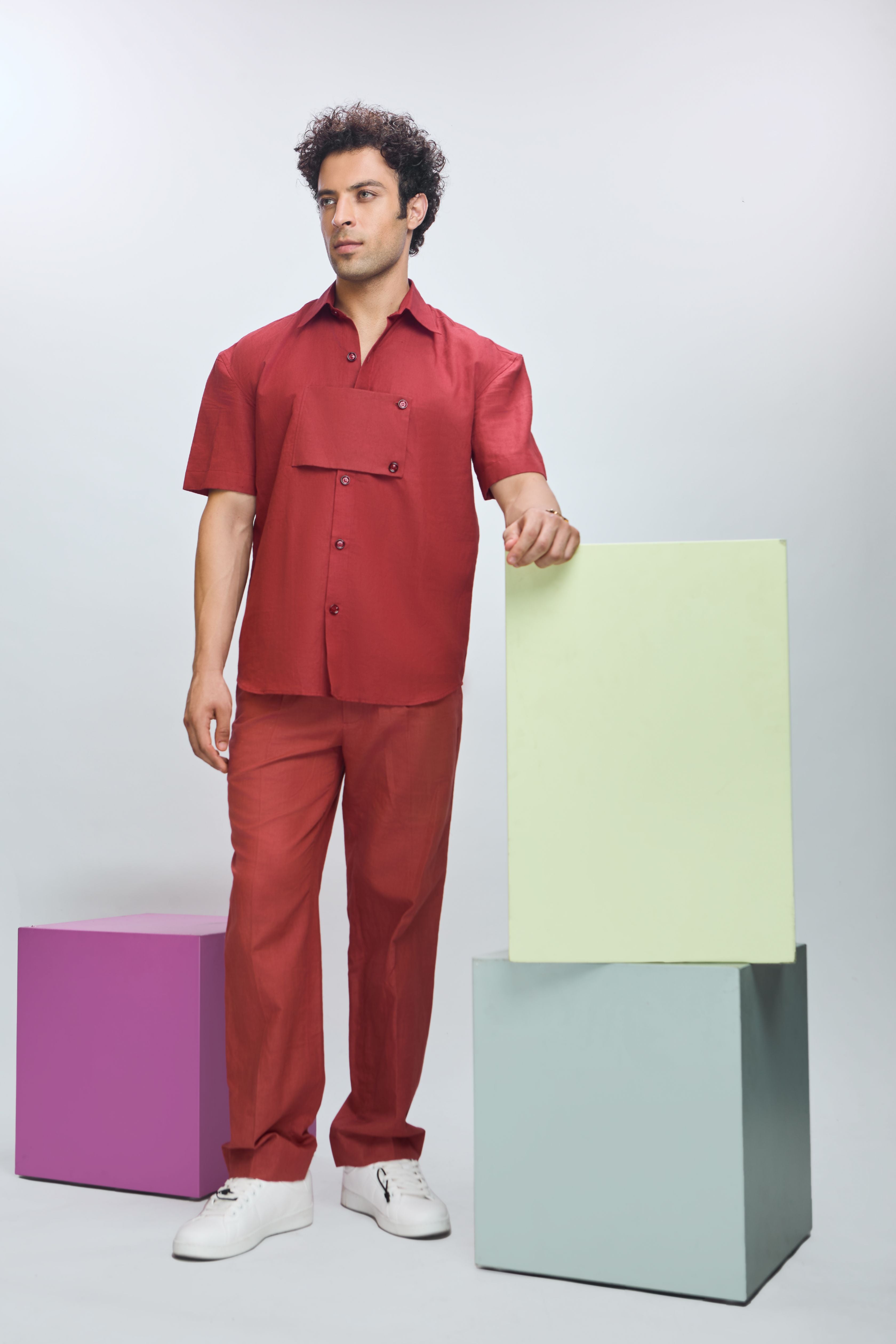 Shirt with Front Flap Detailing