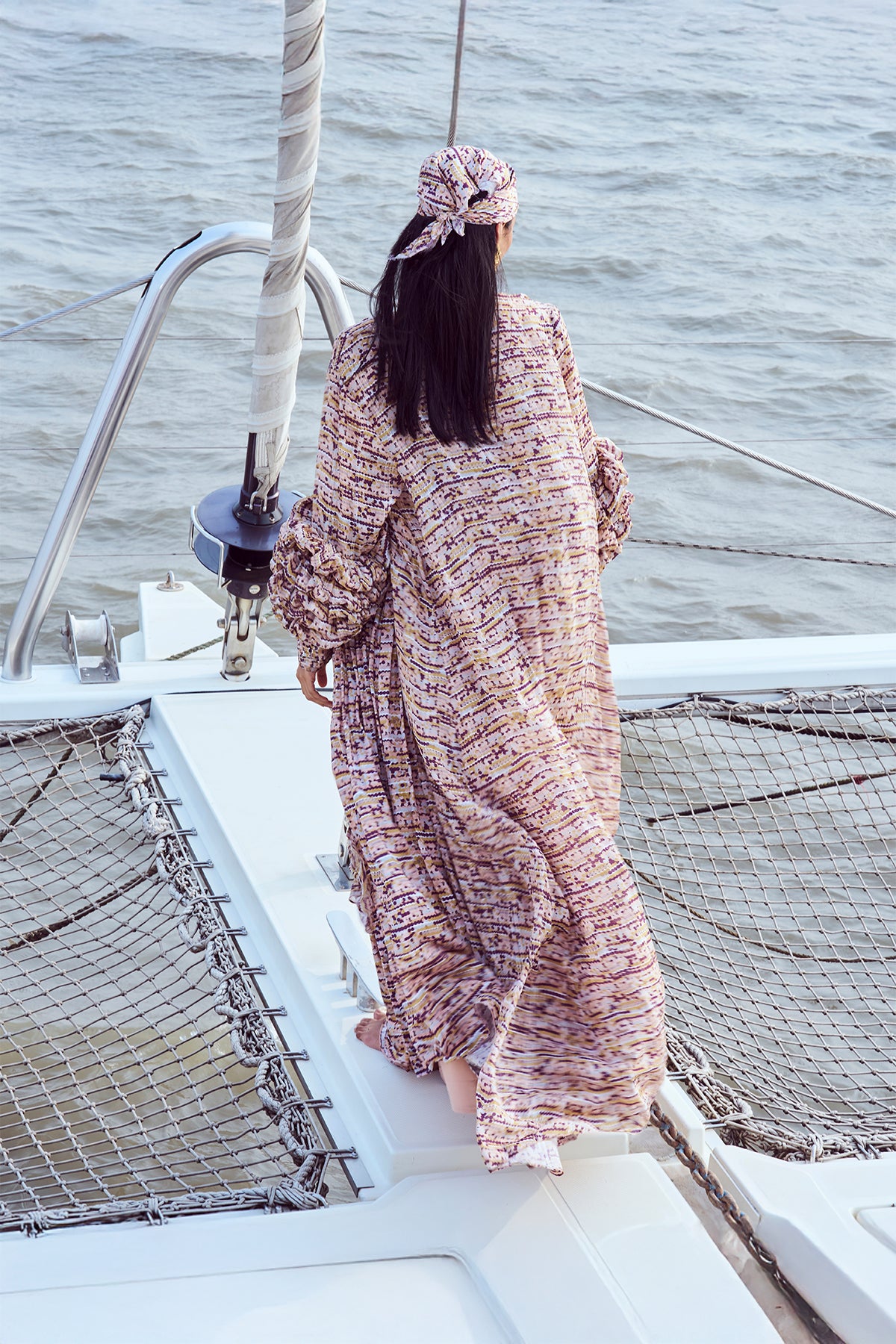 Sequin Printed Hand Embroidered Skirt Set