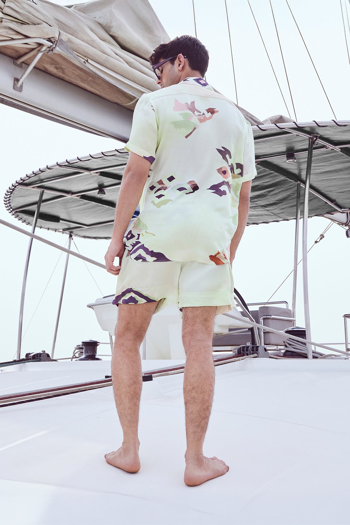 Patola Printed Shirt with Short Sleeves and Shorts