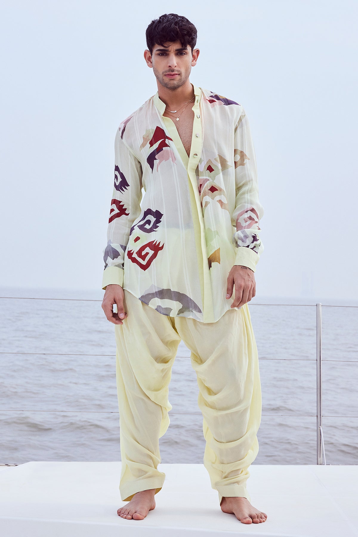 Patola Printed Kurta Shirt with Patiala
