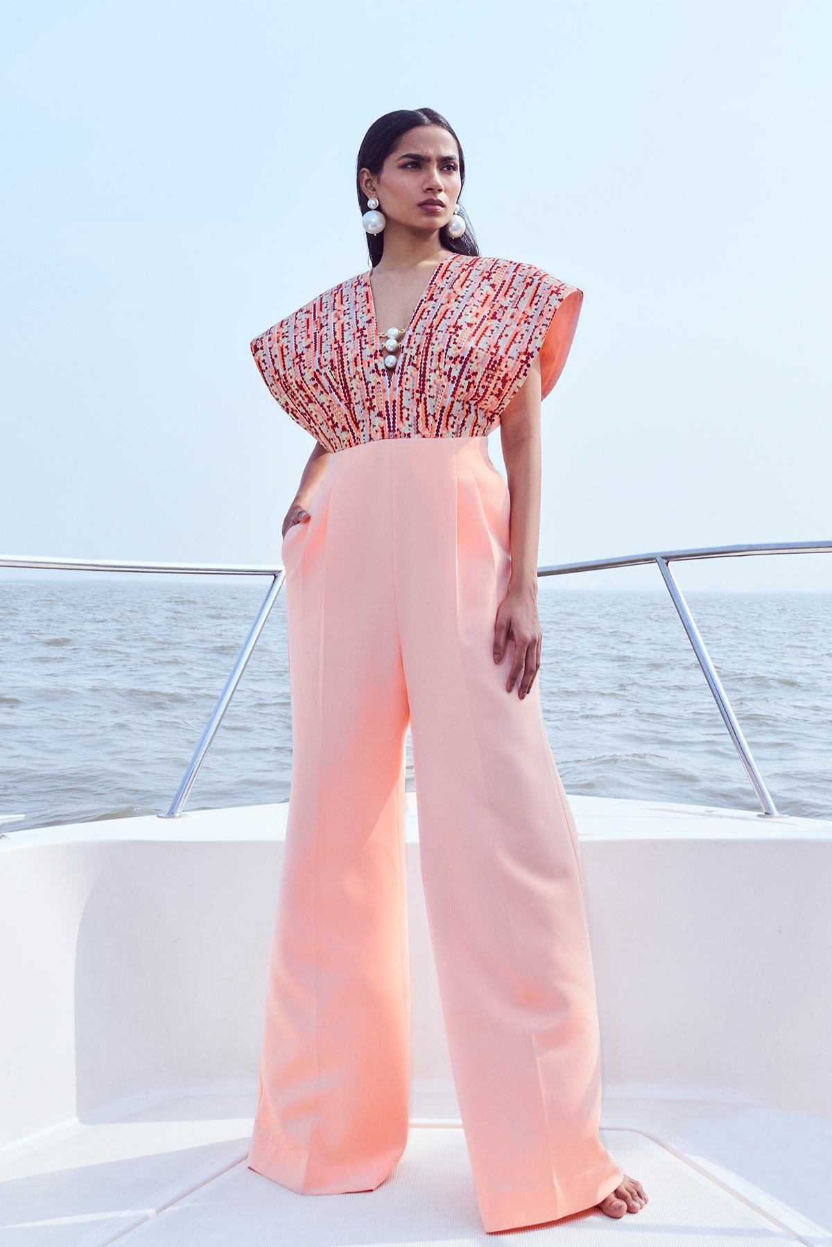 Sequin Printed Jumpsuit