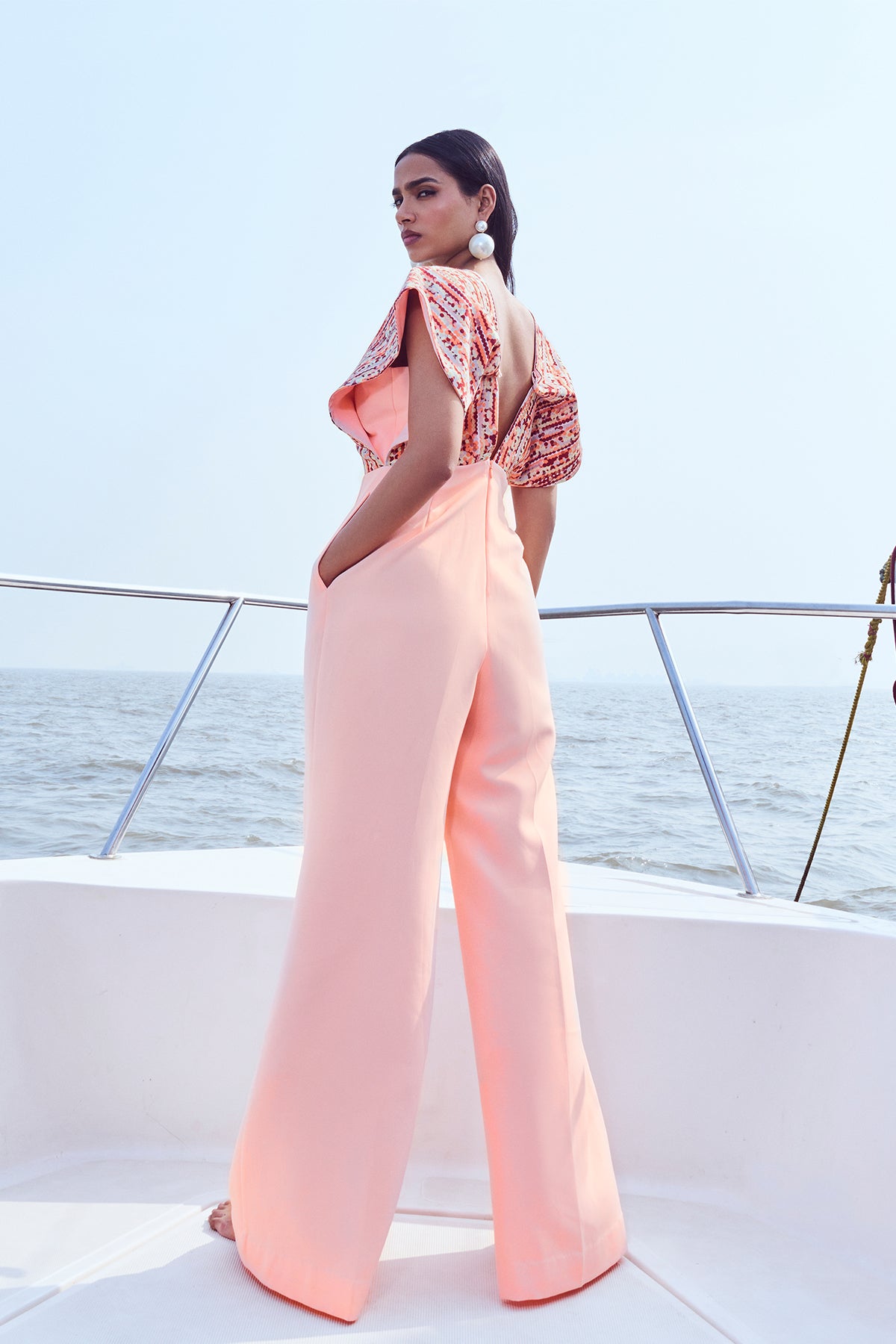 Sequin Printed Jumpsuit