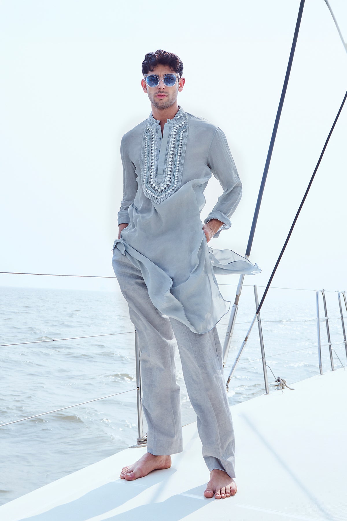 Embroidered Yoke Kurta set