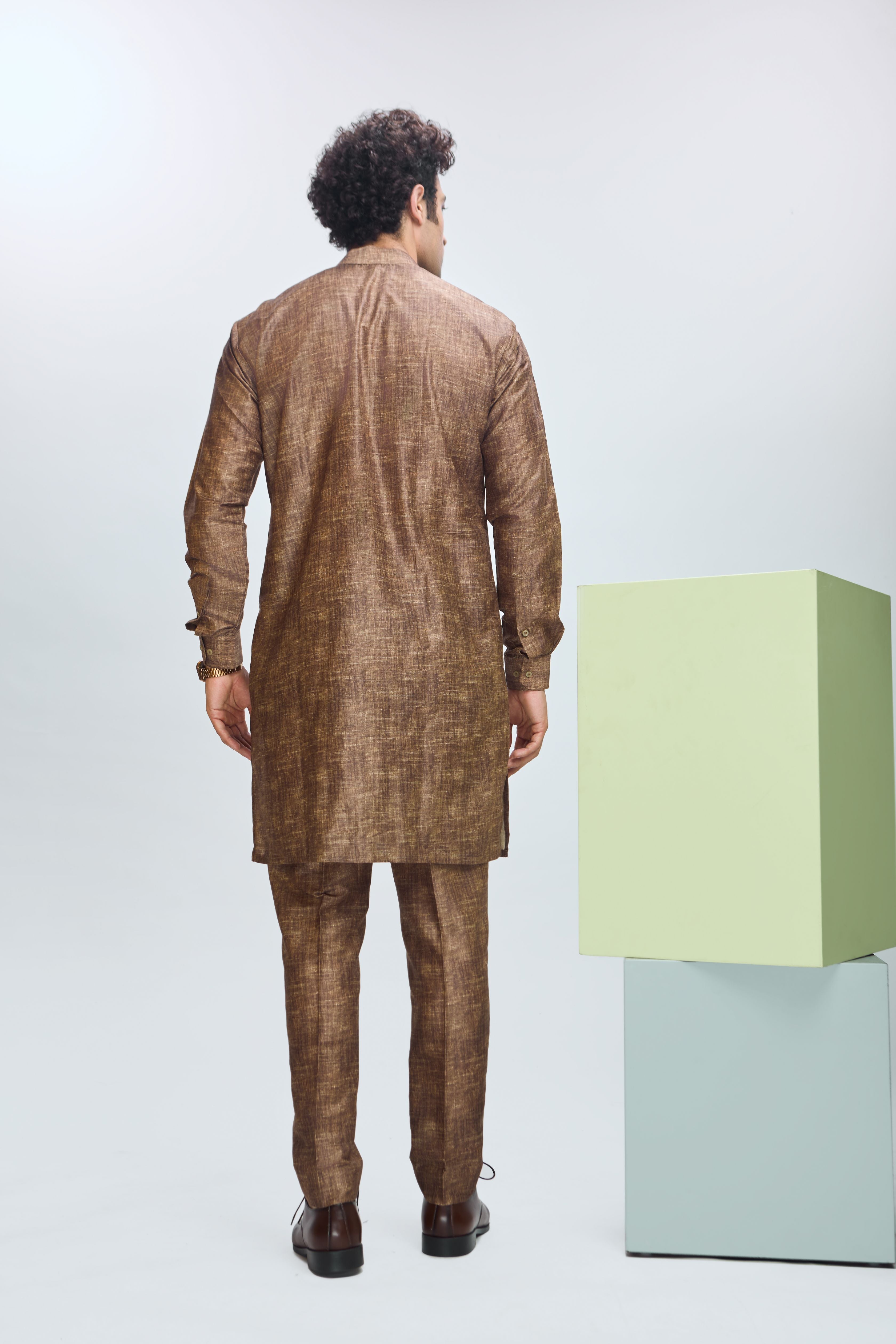 Embroidered Bundi with Kurta & Straight Pants