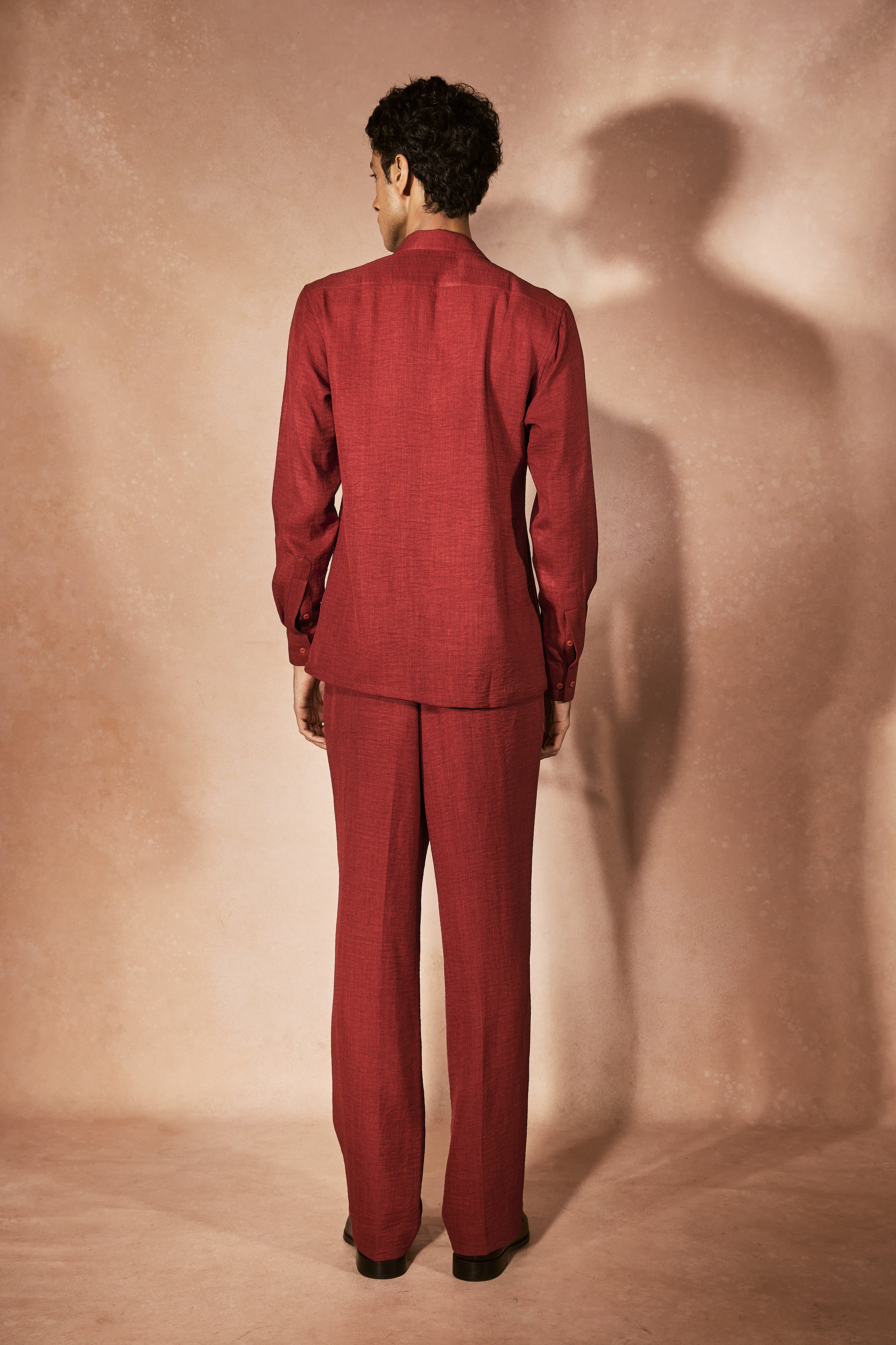 Flame Orange Tailored Jacket Set