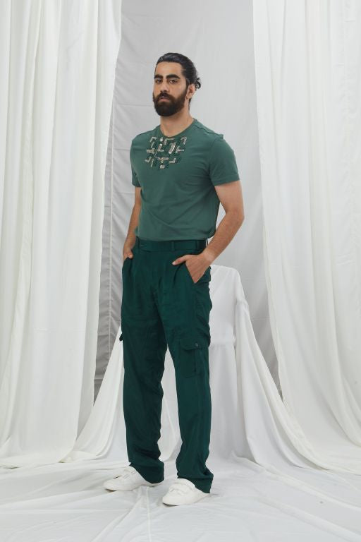 Emerald Embellished T-Shirt