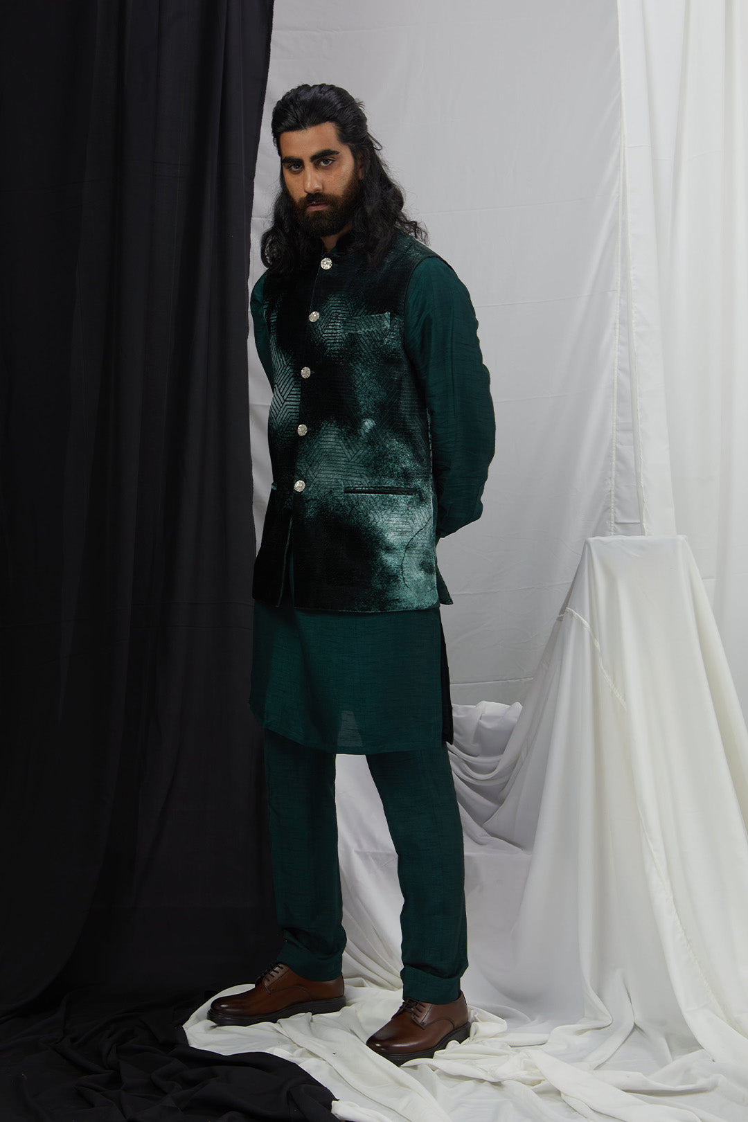 Kurta Set with Bandi