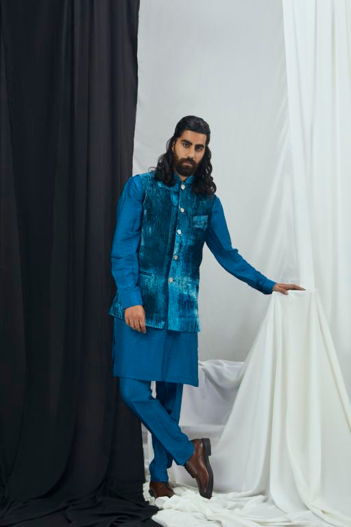 Kurta Set with Bandi - Sale