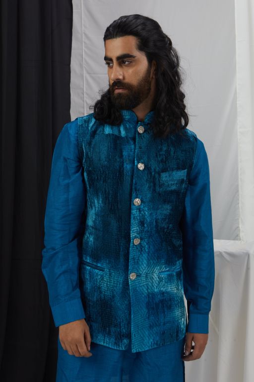 Kurta Set with Bandi - Sale