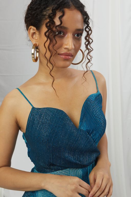 Sweetheart Draped Gown