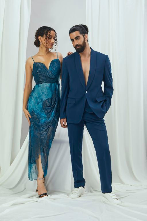 Sweetheart Draped Gown