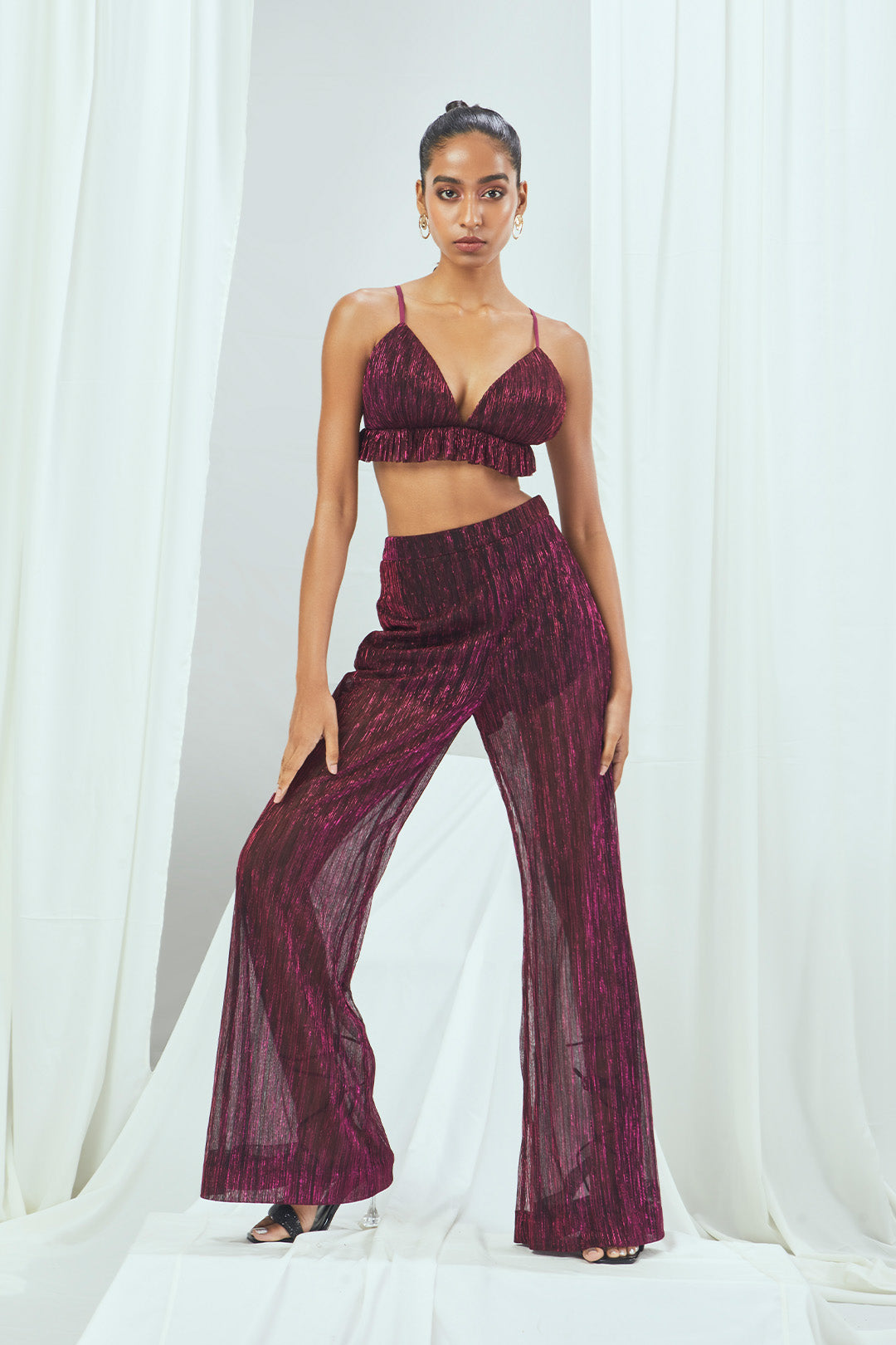 Mettalic Bralette Set