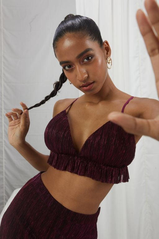 Mettalic Bralette Set - Sale