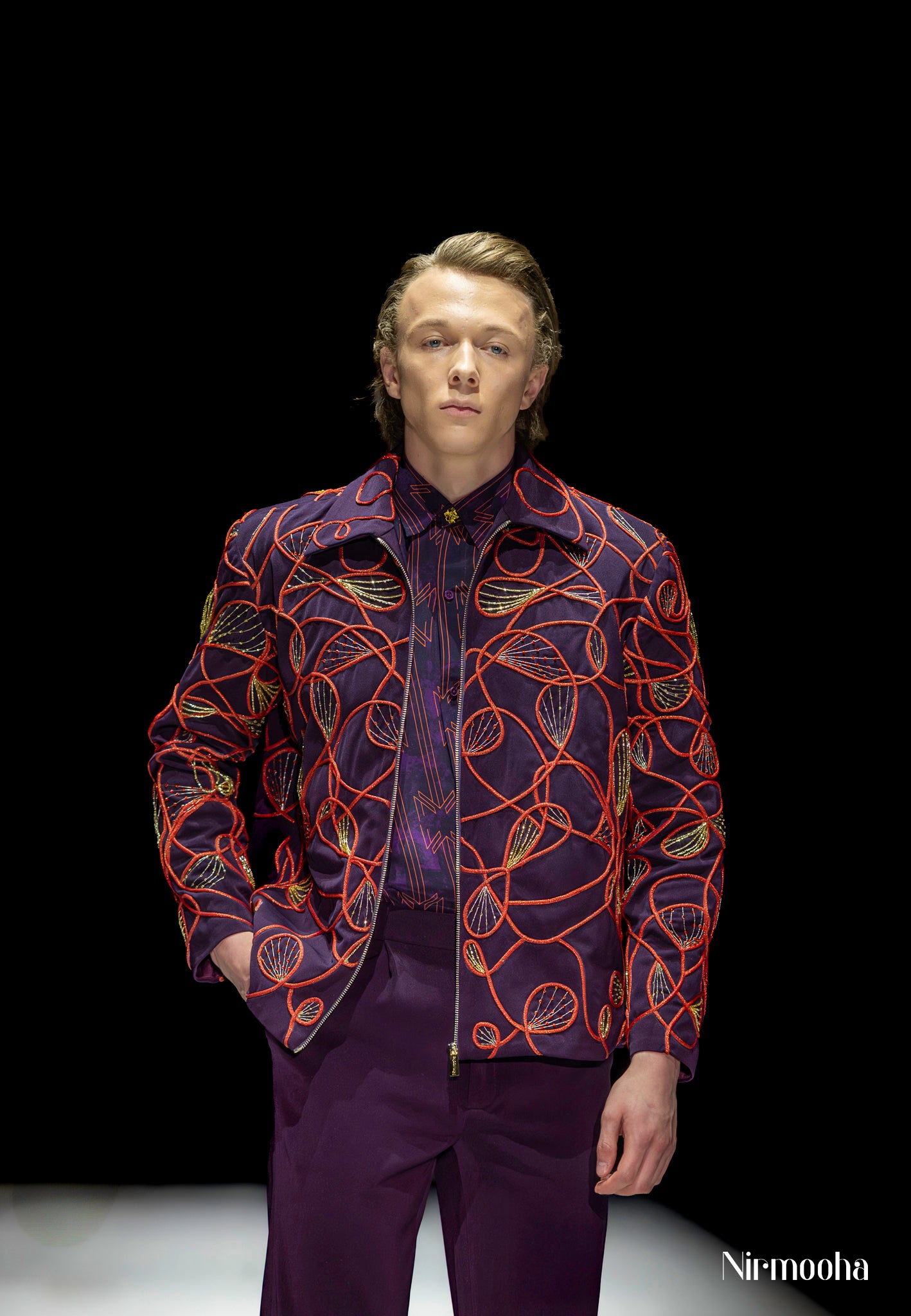 Plum Inferno Jacket Set