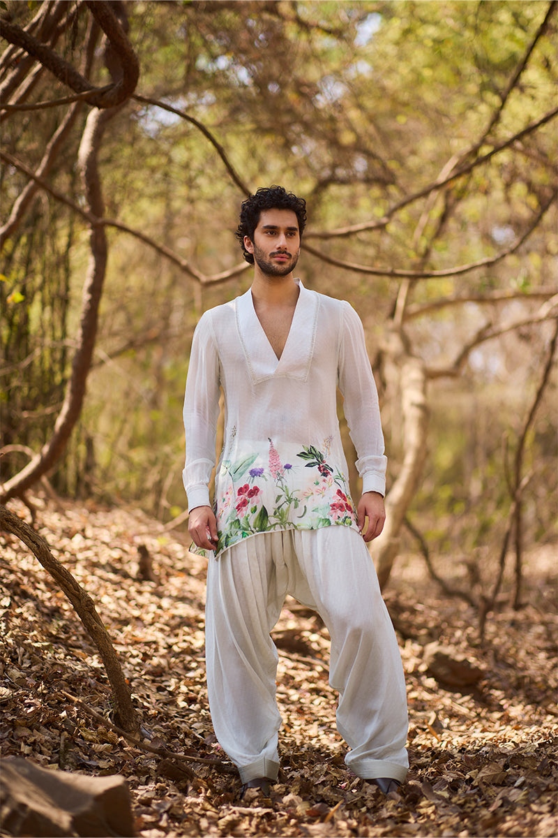 Ivory Haze Short Kurta Set