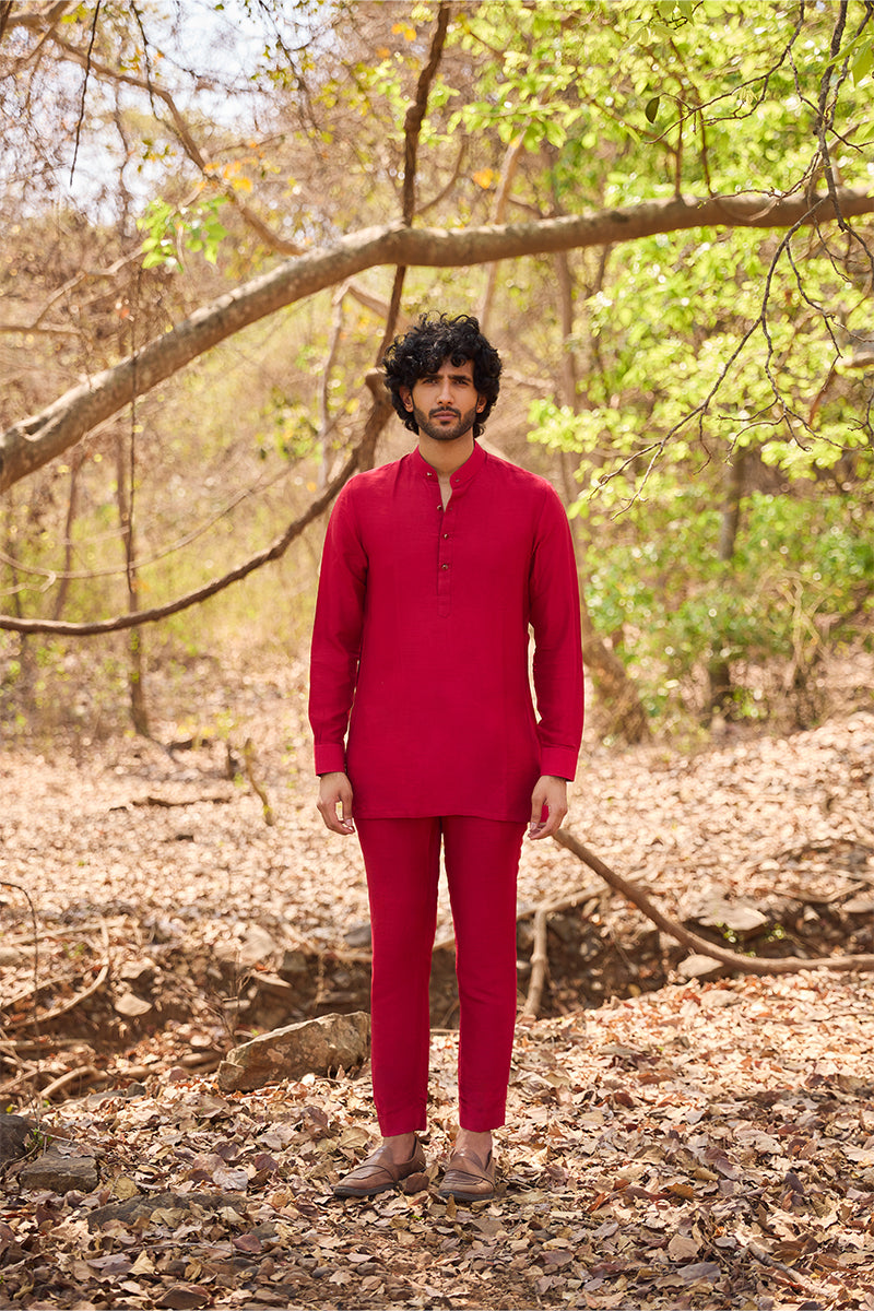 Crimson Diary Short Kurta Set