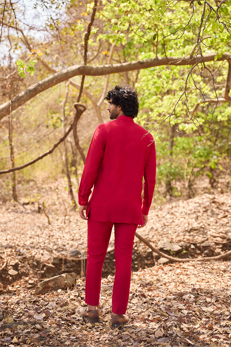 Crimson Diary Short Kurta Set