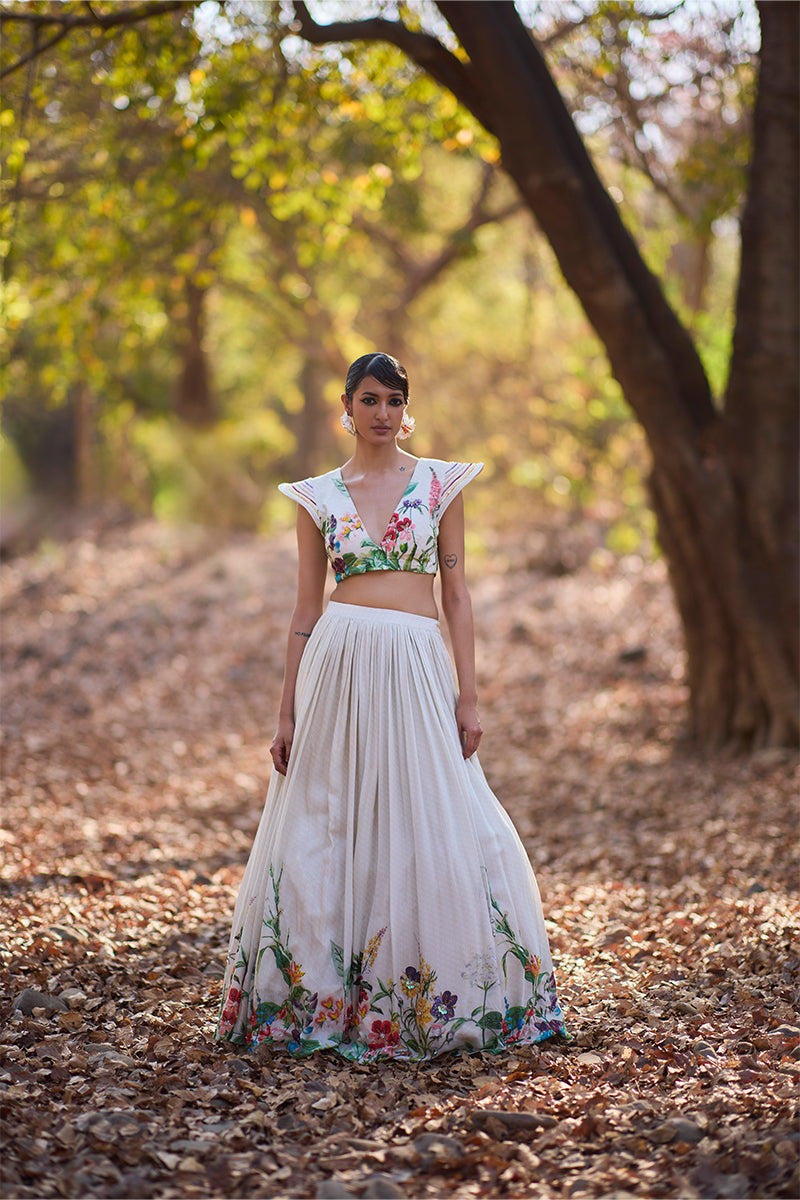 The Power Print Lehenga Set