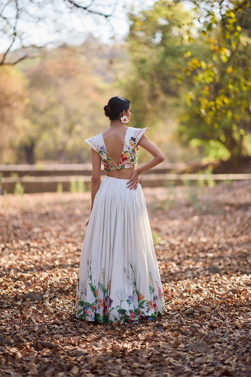 The Power Print Lehenga Set