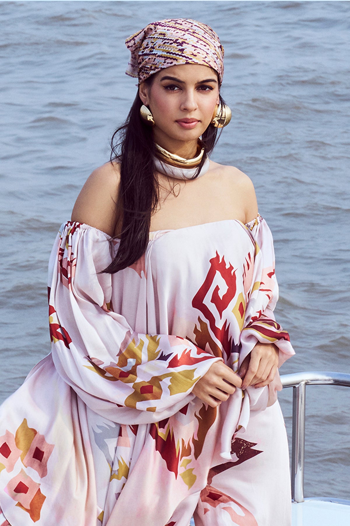 Patola Printed Off-Shoulder