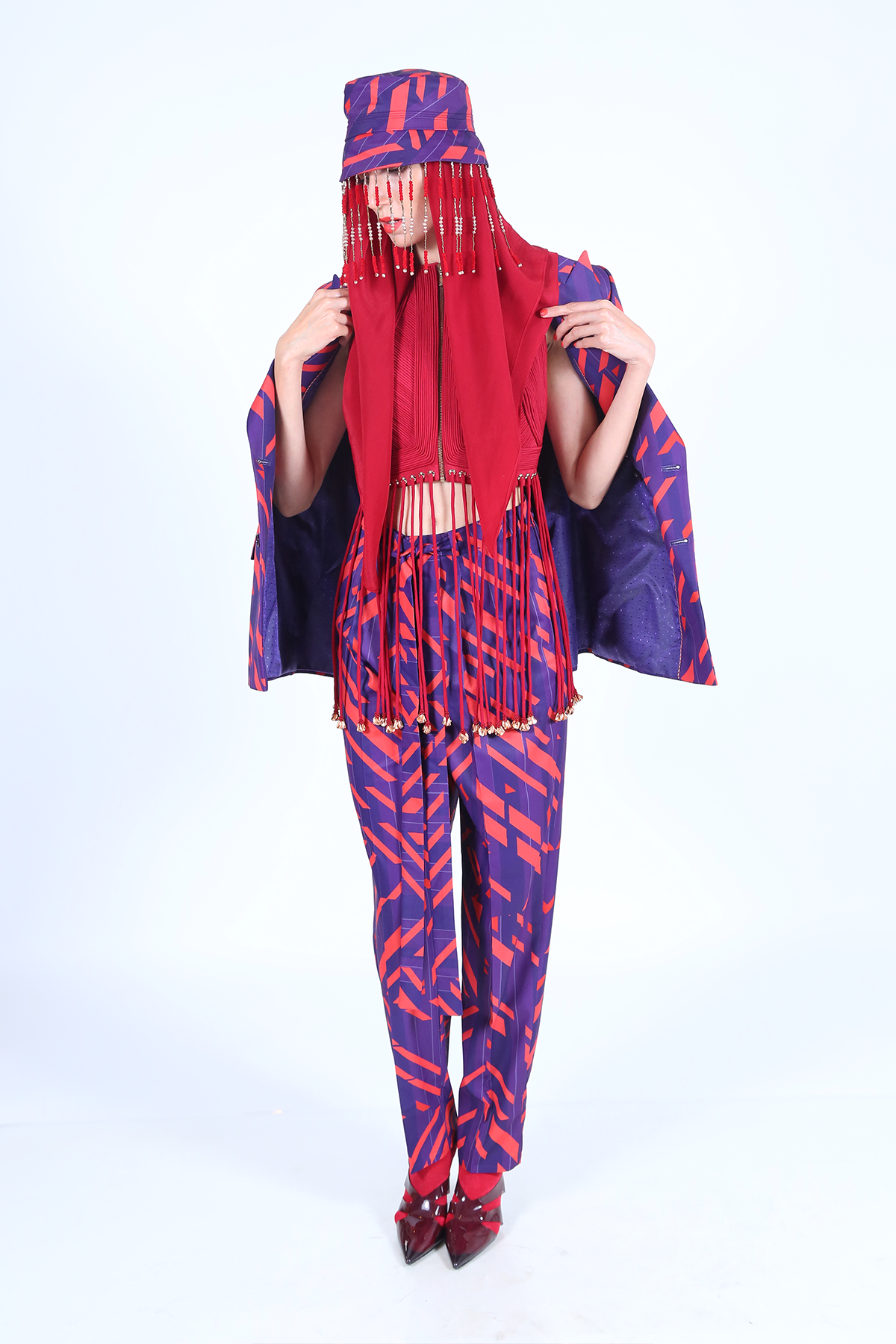 Beetroot Tasseled Top