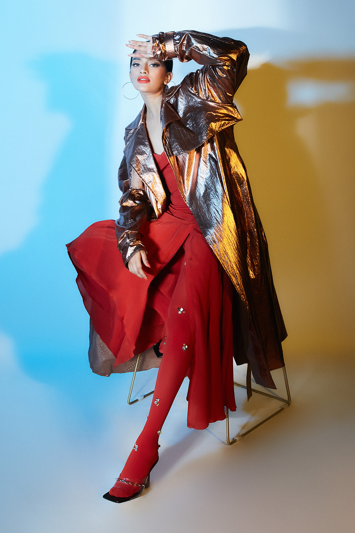 Golden Metallic Trench