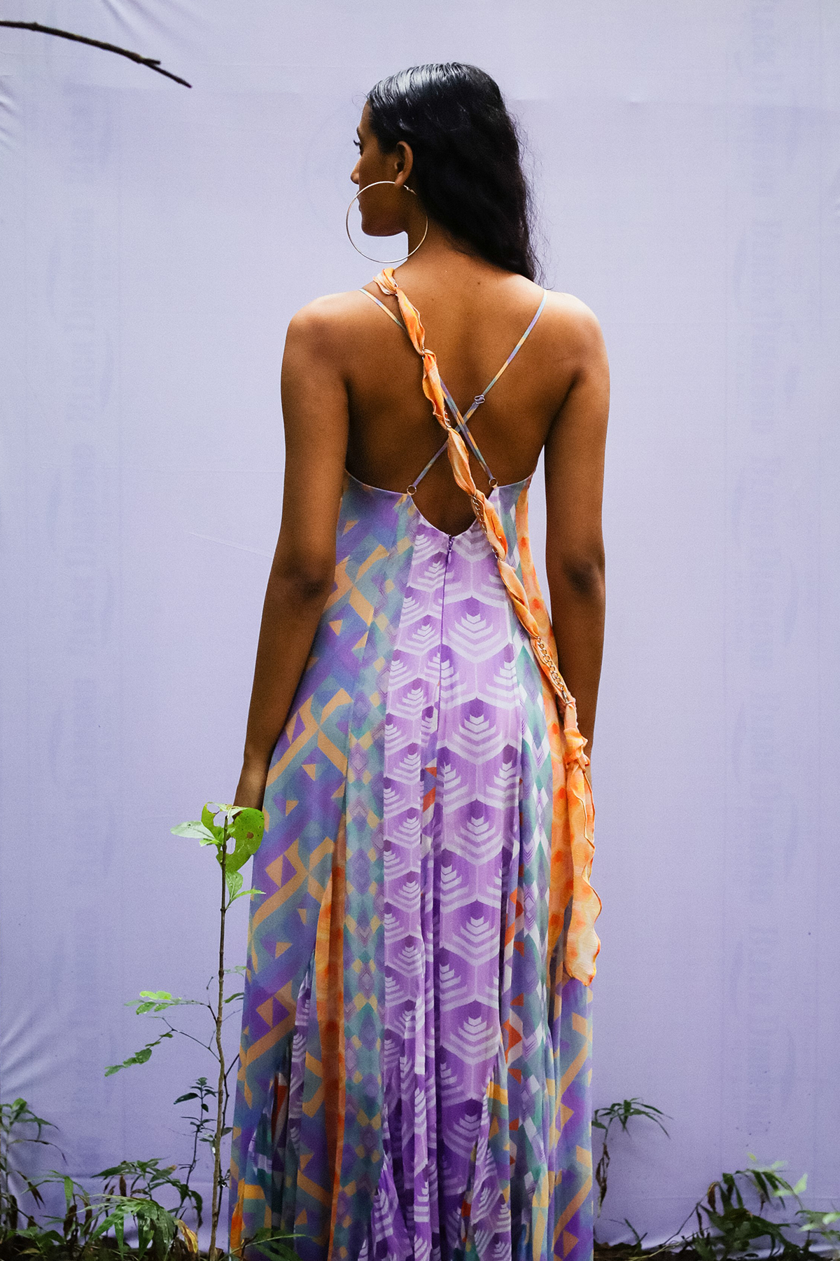 Cantaloupe Holographic Sling