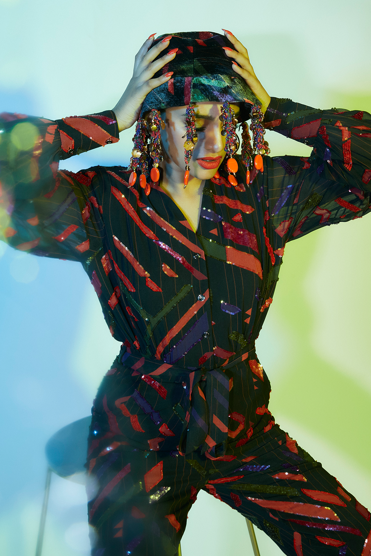 Multi-printed Jumpsuit