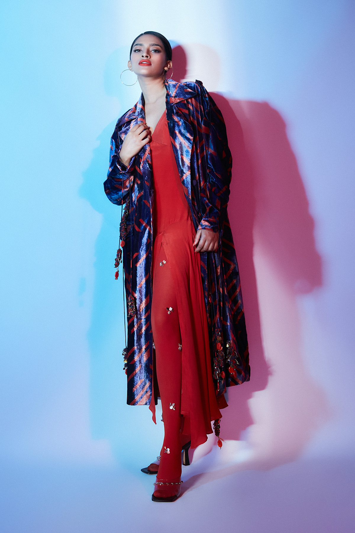 Burnt Orange Slip Dress