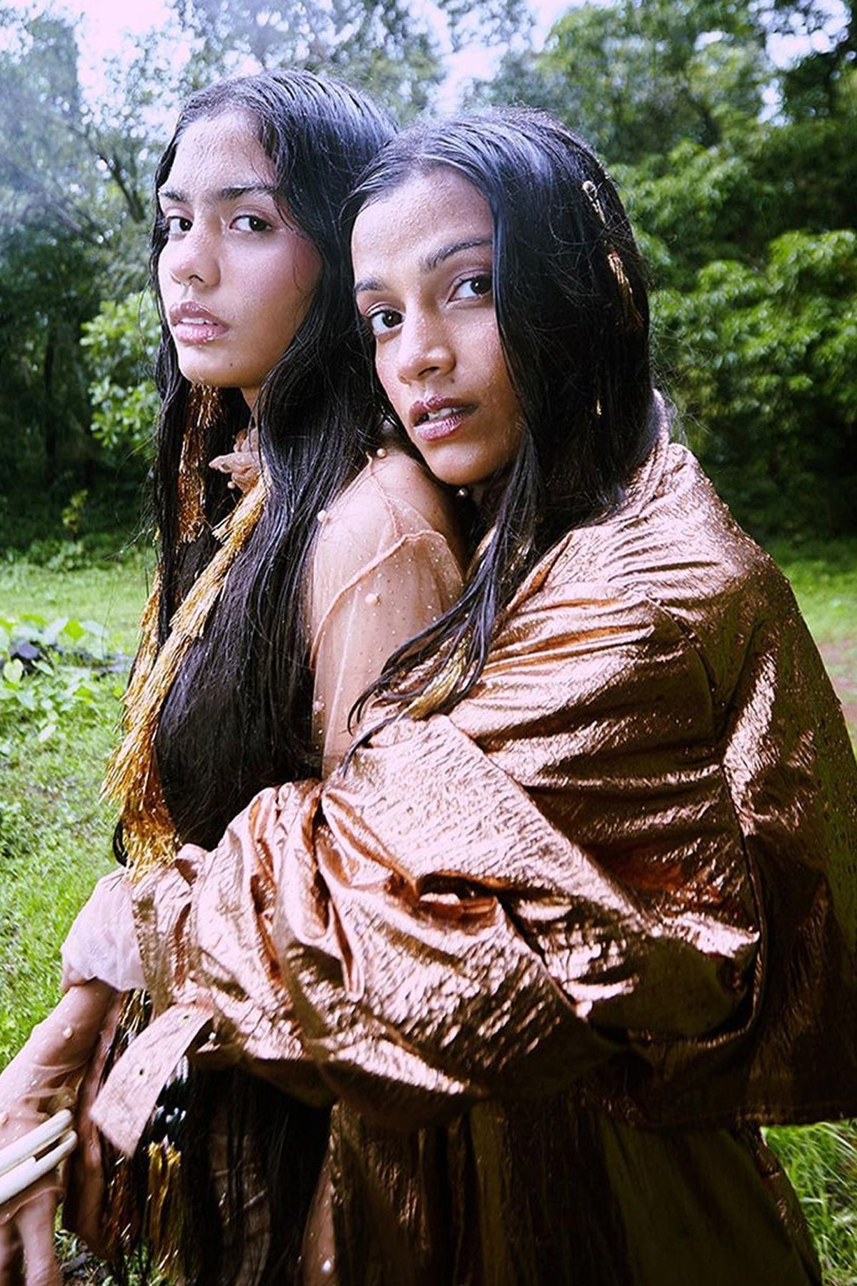 Vogue Italia in Mettalic Jacket