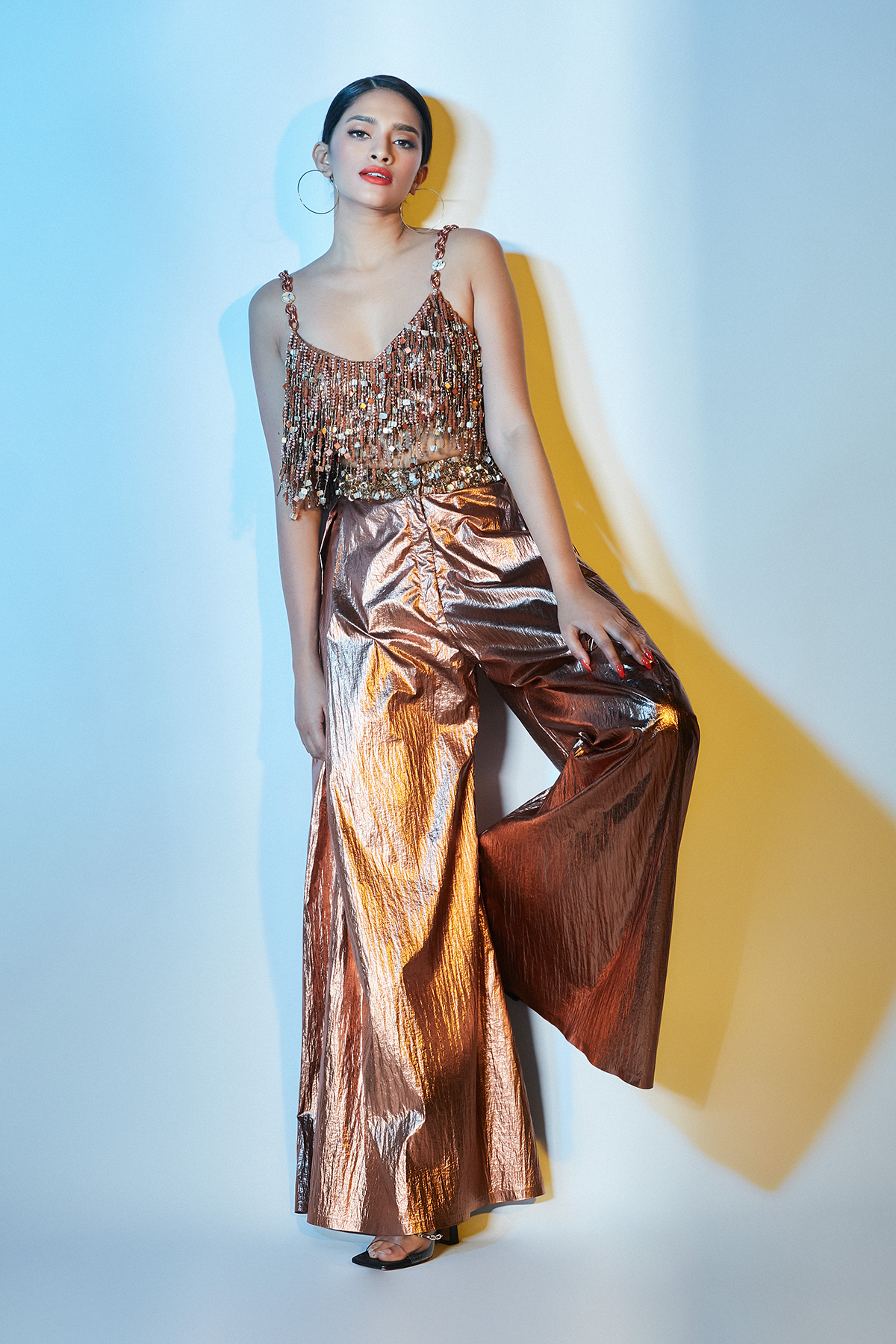 Bronze Hand-embroidered Bralet