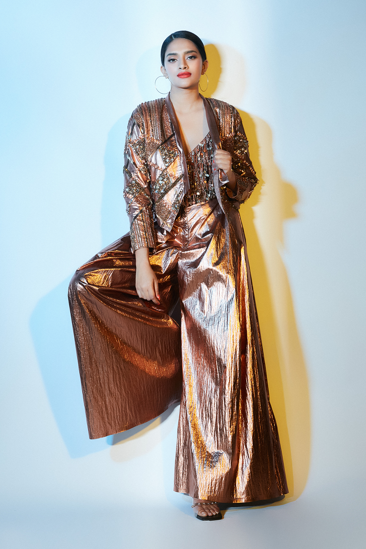 Bronze Hand-embroidered Bralet