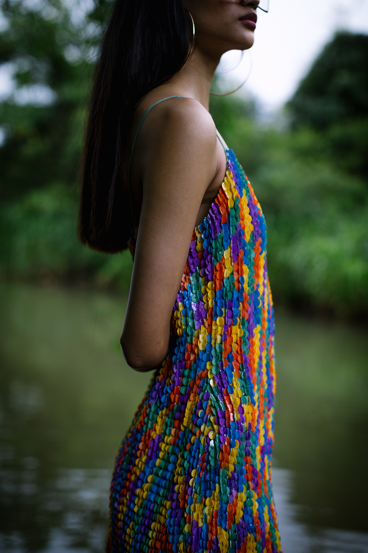 Handcrafted Sequin Embroidered Cami-Mini