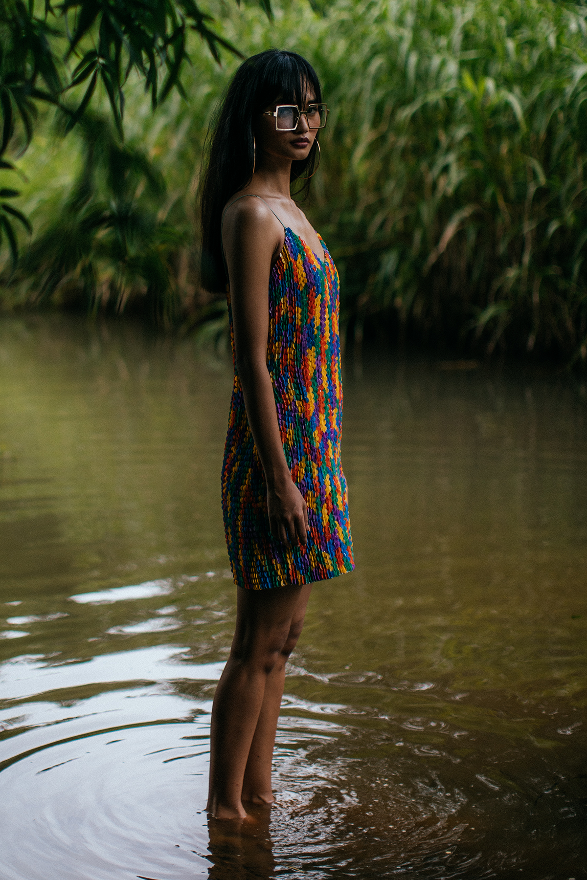 Handcrafted Sequin Embroidered Cami-Mini