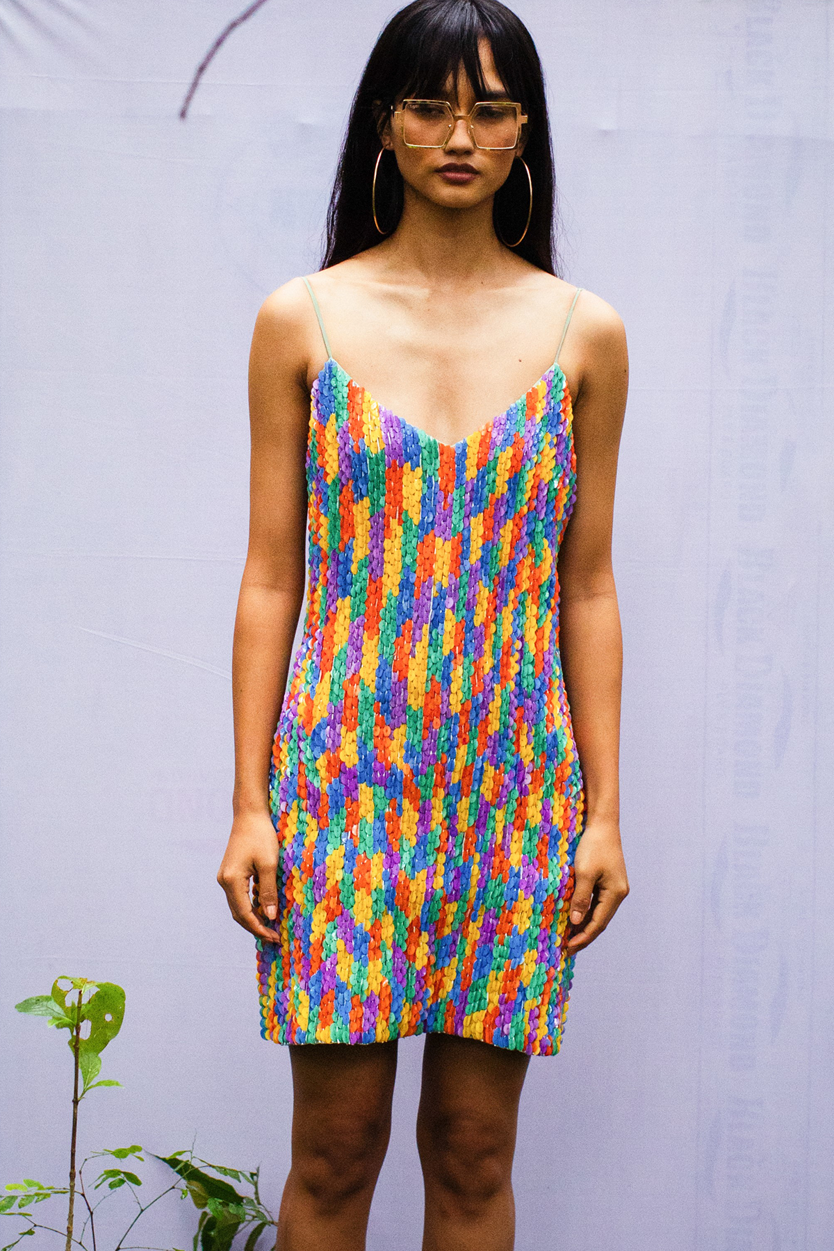 Handcrafted Sequin Embroidered Cami-Mini