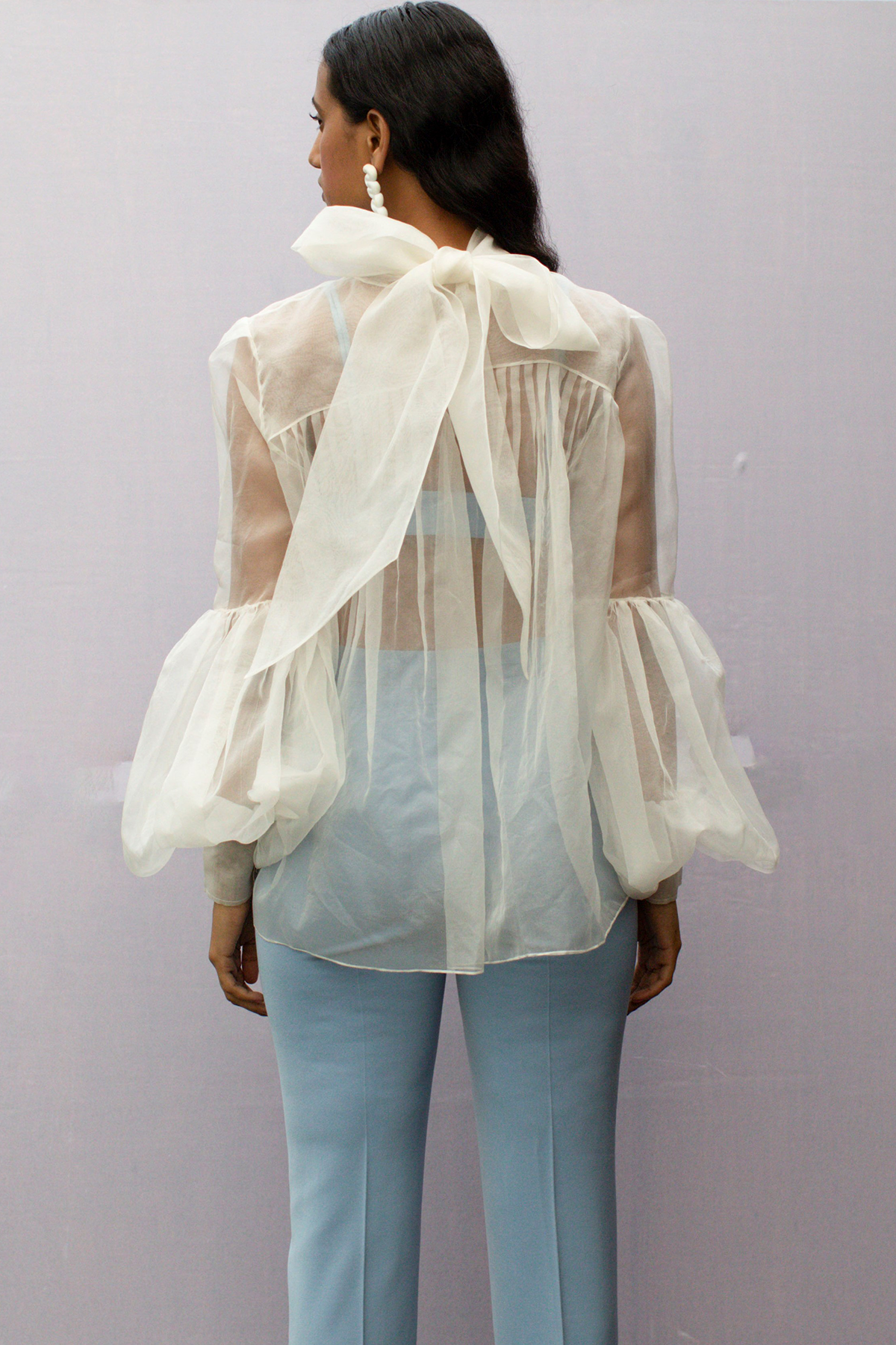 Ice Blue Cigaratte Pants