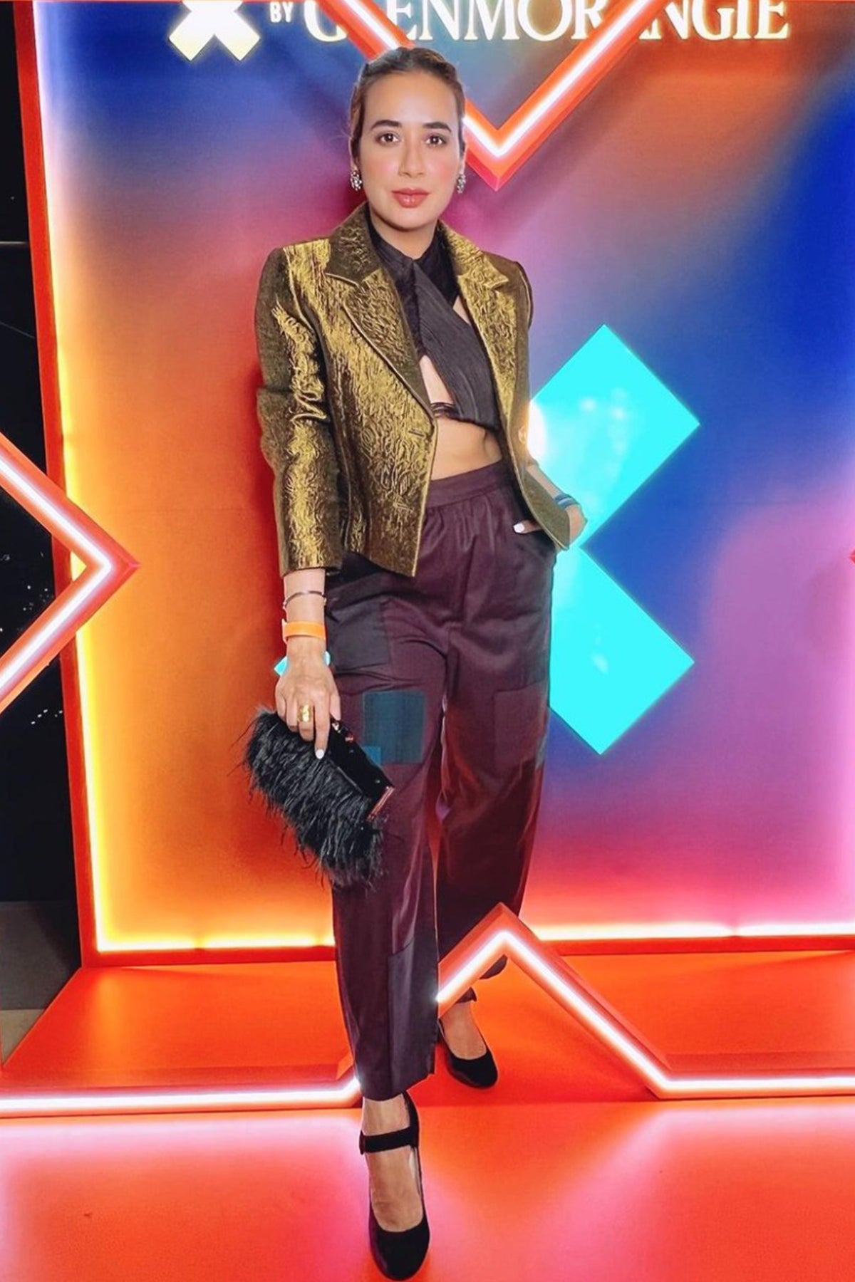 Sunny Side Up in Brown Patch Pants from Arruga Collection