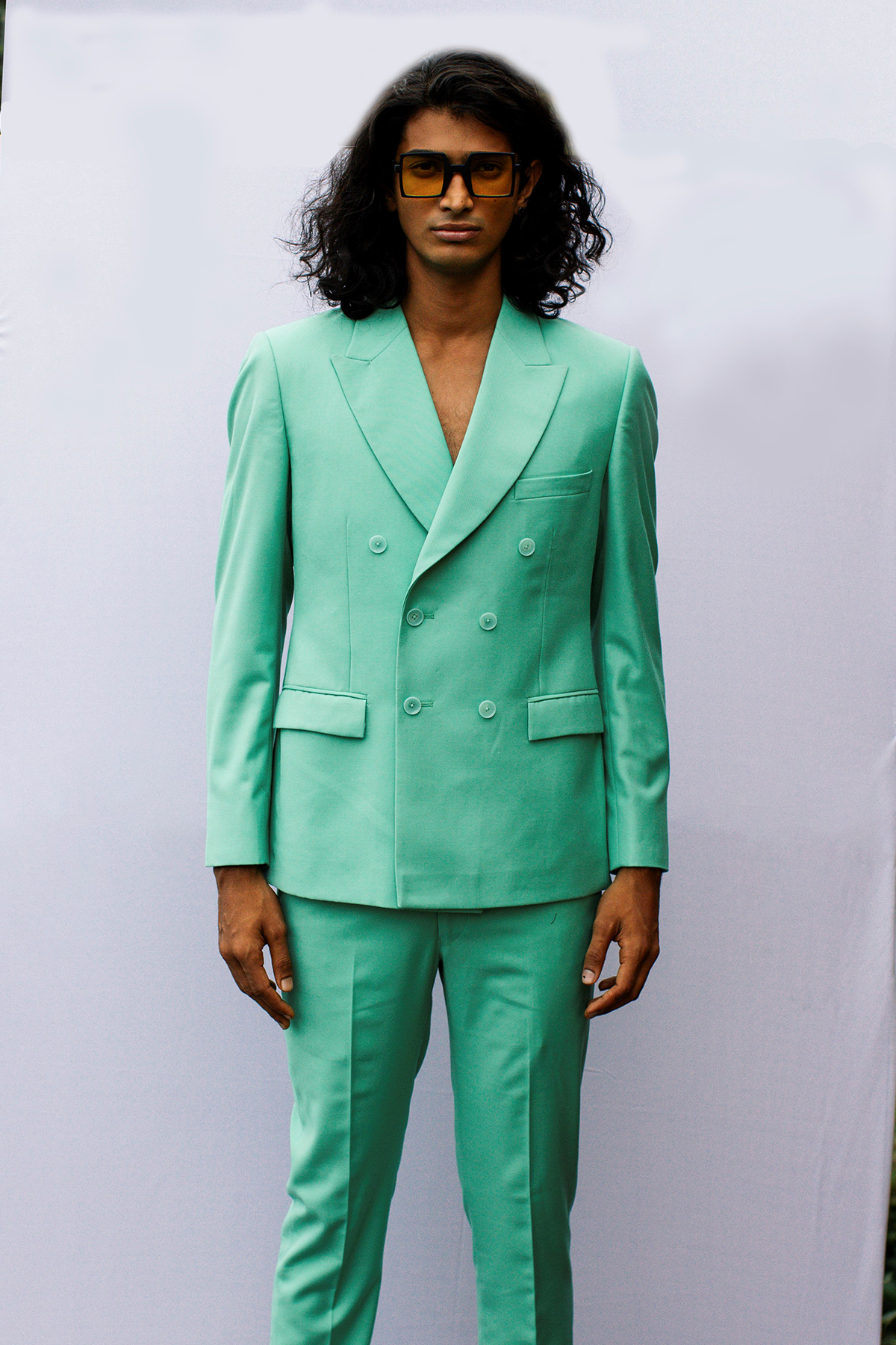 Mint Yoghurt Double Breasted Suit