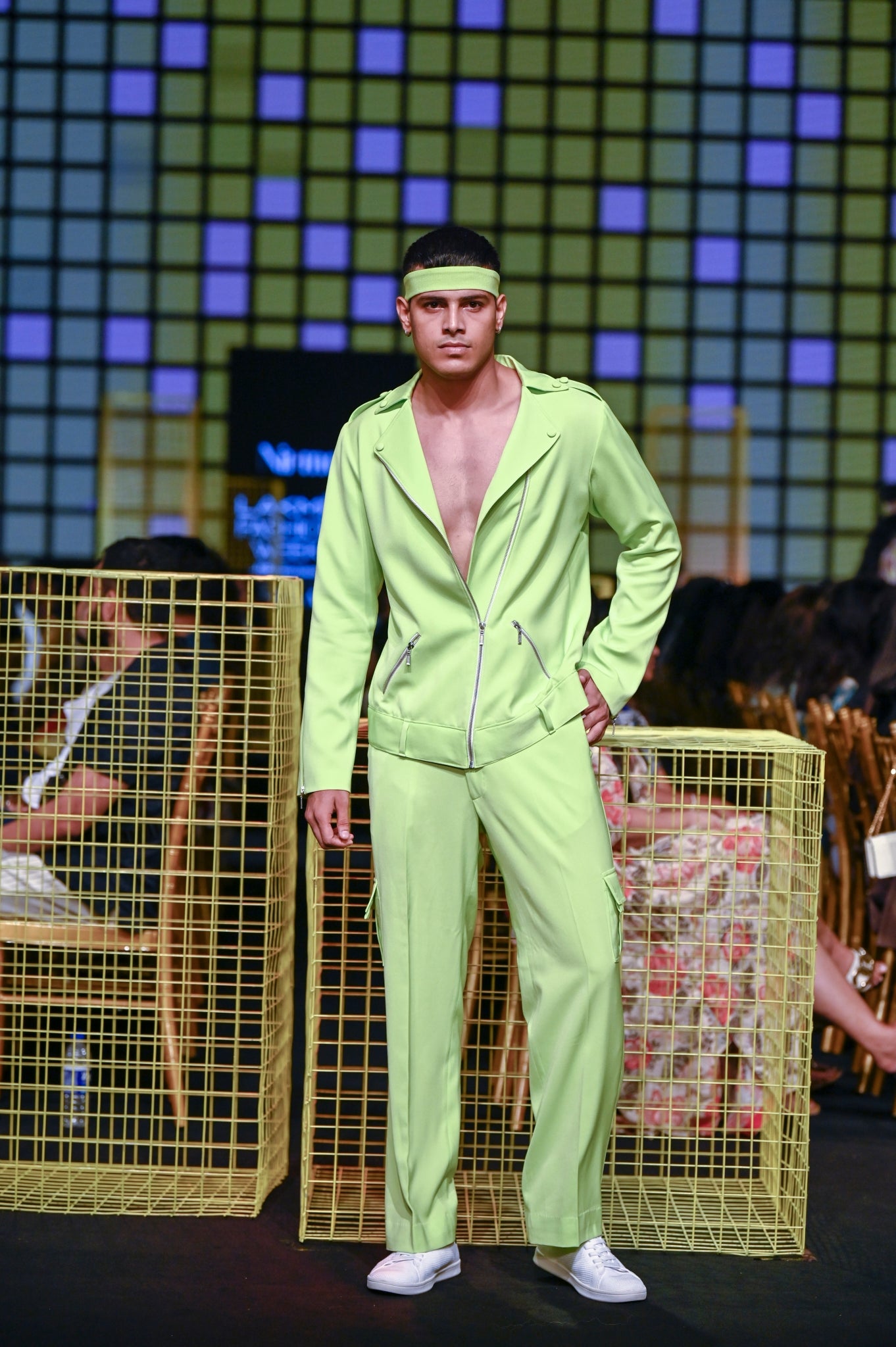 Lime Green Jacket with Belt