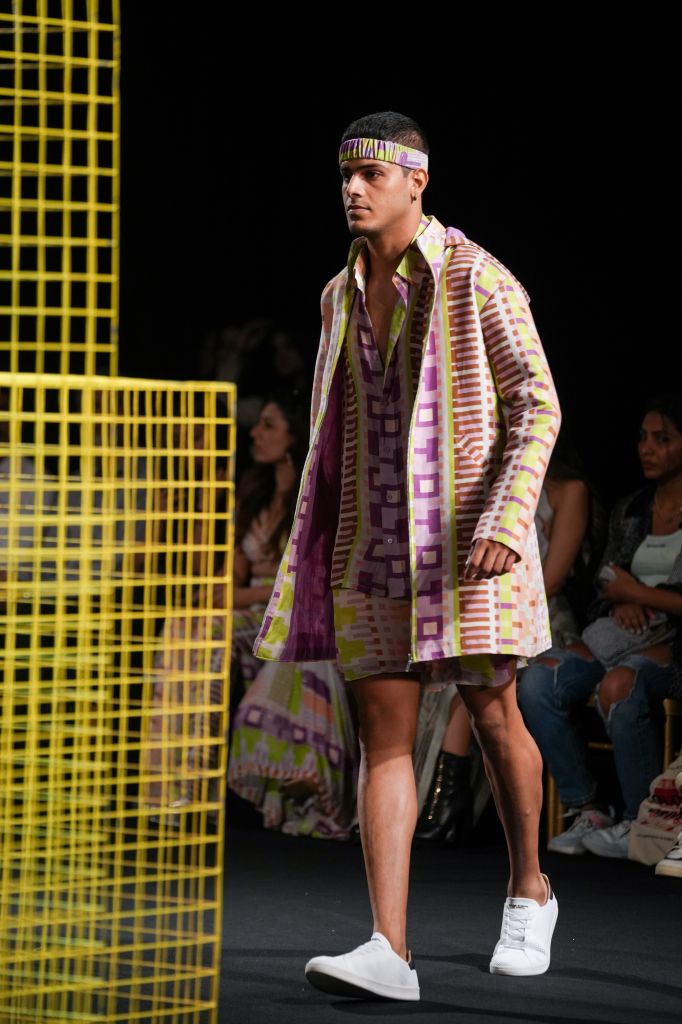 Geometric Printed Shirt and Shorts Set