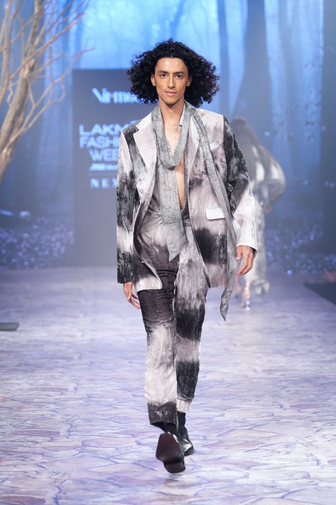 Velvet Printed Pants